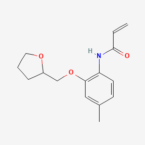 N-[4-Methyl-2-(oxolan-2-ylmethoxy)phenyl]prop-2-enamide