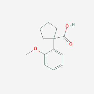 molecular formula C13H16O3 B2828547 1-(2-甲氧基苯基)环戊基甲酸 CAS No. 74316-88-4