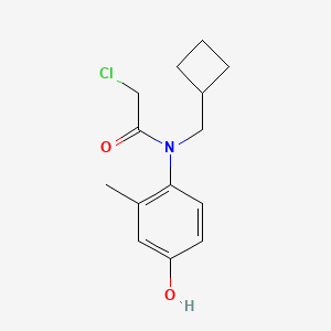 2-Chloro-N-(cyclobutylmethyl)-N-(4-hydroxy-2-methylphenyl)acetamide
