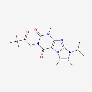 2-(3,3-Dimethyl-2-oxobutyl)-4,7,8-trimethyl-6-propan-2-ylpurino[7,8-a]imidazole-1,3-dione