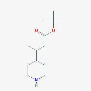 molecular formula C13H25NO2 B2828558 Tert-butyl 3-piperidin-4-ylbutanoate CAS No. 2248276-80-2