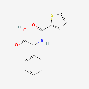 molecular formula C13H11NO3S B2828563 苯基[(噻吩-2-基甲酰)氨基]乙酸 CAS No. 1008670-87-8