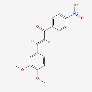 molecular formula C17H15NO5 B2828567 (E)-3-(3,4-二甲氧基苯基)-1-(4-硝基苯基)丙-2-烯-1-酮 CAS No. 1713-20-8