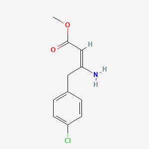 Methyl 3-amino-4-(4-chlorophenyl)-2-butenoate