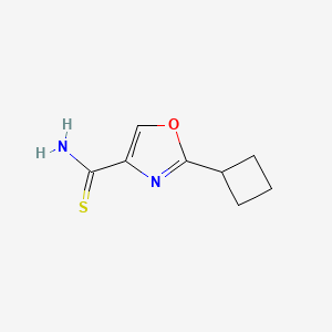 B2828582 2-Cyclobutyl-1,3-oxazole-4-carbothioamide CAS No. 2060063-89-8