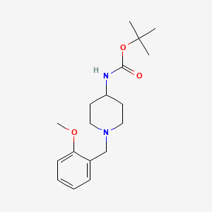 molecular formula C18H28N2O3 B2828590 tert-Butyl 1-(2-methoxybenzyl)piperidin-4-ylcarbamate CAS No. 1286272-86-3