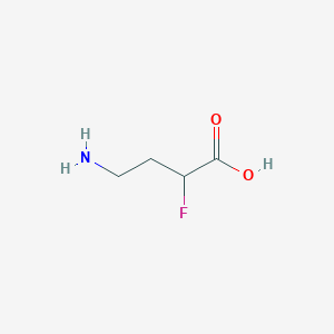 molecular formula C4H8FNO2 B2828594 4-Amino-2-fluorobutanoic acid CAS No. 34069-57-3; 5130-17-6