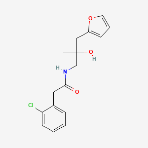 2-(2-chlorophenyl)-N-(3-(furan-2-yl)-2-hydroxy-2-methylpropyl)acetamide