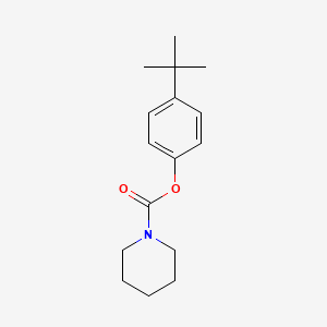 molecular formula C16H23NO2 B2828604 4-(Tert-butyl)phenyl piperidinecarboxylate CAS No. 694472-69-0