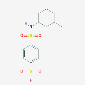 molecular formula C13H18FNO4S2 B2828606 4-[(3-Methylcyclohexyl)sulfamoyl]benzenesulfonyl fluoride CAS No. 1711333-39-9
