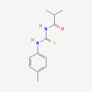 molecular formula C12H16N2OS B2828628 2-methyl-N-[(4-methylphenyl)carbamothioyl]propanamide CAS No. 380207-88-5