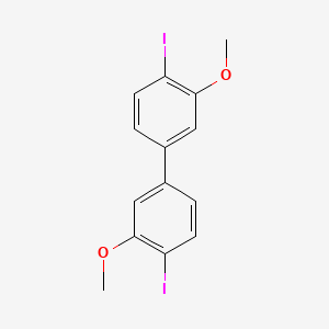 molecular formula C14H12I2O2 B2828644 4,4'-Diiodo-3,3'-dimethoxybiphenyl CAS No. 92160-61-7