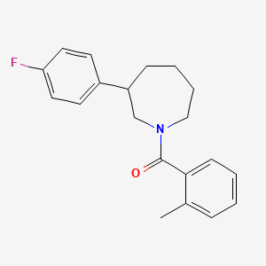 molecular formula C20H22FNO B2828645 (3-(4-Fluorophenyl)azepan-1-yl)(o-tolyl)methanone CAS No. 1797304-76-7