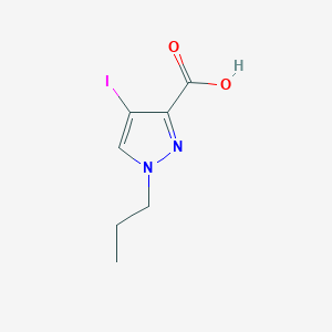 molecular formula C7H9IN2O2 B2828660 4-iodo-1-propyl-1H-pyrazole-3-carboxylic acid CAS No. 1856095-42-5