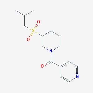 (3-(Isobutylsulfonyl)piperidin-1-yl)(pyridin-4-yl)methanone