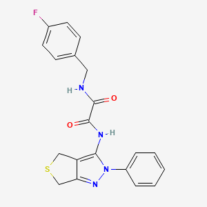 N-[(4-fluorophenyl)methyl]-N'-(2-phenyl-4,6-dihydrothieno[3,4-c]pyrazol-3-yl)oxamide
