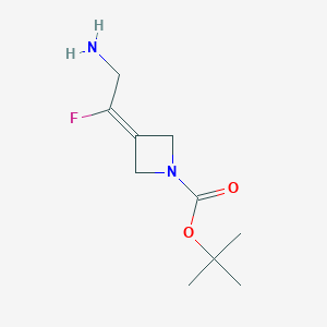 tert-Butyl 3-(2-amino-1-fluoroethylidene)azetidine-1-carboxylate