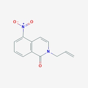 molecular formula C12H10N2O3 B2828675 2-烯丙基-5-硝基-1(2H)-异喹啉酮 CAS No. 400076-44-0