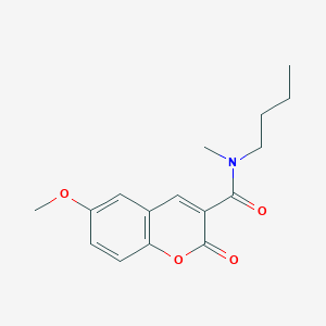 molecular formula C16H19NO4 B2828713 N-butyl-6-methoxy-N-methyl-2-oxo-2H-chromene-3-carboxamide CAS No. 868214-90-8