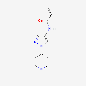 N-[1-(1-Methylpiperidin-4-yl)pyrazol-4-yl]prop-2-enamide