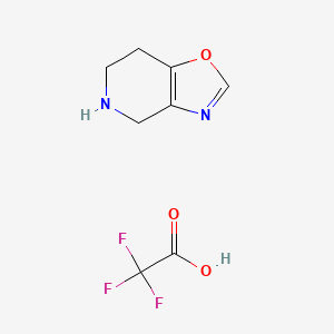 molecular formula C8H9F3N2O3 B2828761 4H,5H,6H,7H-[1,3]噁唑并[4,5-c]吡啶; 三氟乙酸 CAS No. 2140316-46-5