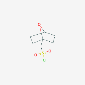 molecular formula C7H11ClO3S B2828769 {7-Oxabicyclo[2.2.1]heptan-1-yl}methanesulfonyl chloride CAS No. 2091597-91-8