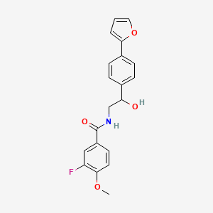 3-Fluoro-N-[2-[4-(furan-2-yl)phenyl]-2-hydroxyethyl]-4-methoxybenzamide