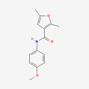 molecular formula C14H15NO3 B2828789 N-(4-甲氧基苯基)-2,5-二甲基呋喃-3-甲酰胺 CAS No. 197304-69-1