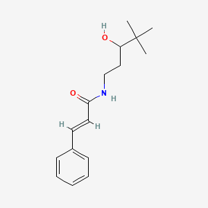 molecular formula C16H23NO2 B2828790 N'-(3-羟基-4,4-二甲基戊基)肉桂酰胺 CAS No. 1396892-74-2