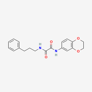 N'-(2,3-dihydro-1,4-benzodioxin-6-yl)-N-(3-phenylpropyl)oxamide