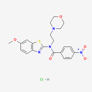N-(6-methoxybenzo[d]thiazol-2-yl)-N-(2-morpholinoethyl)-4-nitrobenzamide hydrochloride