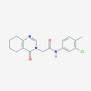 N-(3-chloro-4-methylphenyl)-2-(4-oxo-5,6,7,8-tetrahydroquinazolin-3(4H)-yl)acetamide