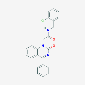 molecular formula C23H18ClN3O2 B2828805 N-(2-chlorobenzyl)-2-(2-oxo-4-phenylquinazolin-1(2H)-yl)acetamide CAS No. 941982-45-2