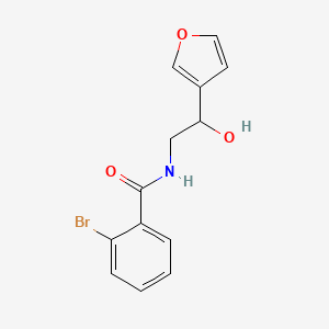 molecular formula C13H12BrNO3 B2828808 2-bromo-N-[2-(furan-3-yl)-2-hydroxyethyl]benzamide CAS No. 1396814-90-6