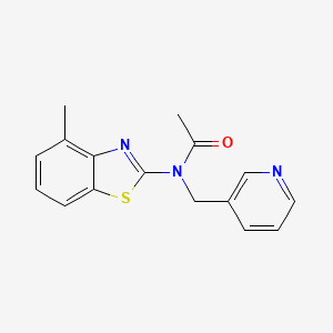 N-(4-methylbenzo[d]thiazol-2-yl)-N-(pyridin-3-ylmethyl)acetamide