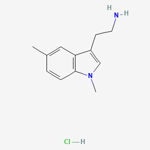 molecular formula C12H17ClN2 B2828857 盐酸2-(1,5-二甲基-1H-吲哚-3-基)乙胺 CAS No. 172896-29-6