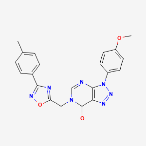 3-(4-methoxyphenyl)-6-((3-(p-tolyl)-1,2,4-oxadiazol-5-yl)methyl)-3H-[1,2,3]triazolo[4,5-d]pyrimidin-7(6H)-one