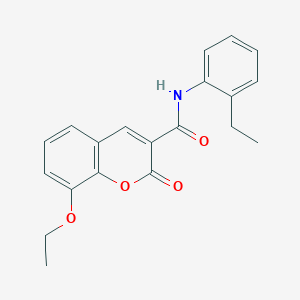 molecular formula C20H19NO4 B2828865 8-ethoxy-N-(2-ethylphenyl)-2-oxo-2H-chromene-3-carboxamide CAS No. 923196-21-8