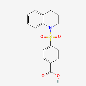 molecular formula C16H15NO4S B2828869 4-(1,2,3,4-四氢喹啉-1-磺酰基)苯甲酸 CAS No. 324044-75-9