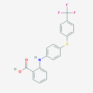 molecular formula C20H14F3NO2S B2828874 2-[4-[4-(Trifluoromethyl)phenyl]sulfanylanilino]benzoic acid CAS No. 2413877-32-2