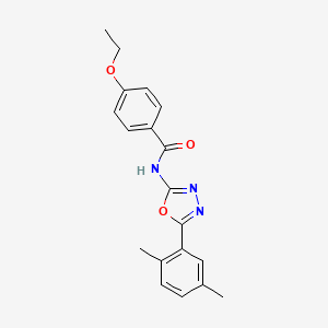 molecular formula C19H19N3O3 B2828879 N-(5-(2,5-dimethylphenyl)-1,3,4-oxadiazol-2-yl)-4-ethoxybenzamide CAS No. 891123-29-8