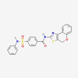 molecular formula C24H19N3O4S2 B2828882 N-(4H-chromeno[4,3-d]thiazol-2-yl)-4-(N-methyl-N-phenylsulfamoyl)benzamide CAS No. 681159-09-1
