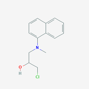 molecular formula C14H16ClNO B2828897 1-Chloro-3-[methyl(naphthalen-1-yl)amino]propan-2-ol CAS No. 2361644-84-8