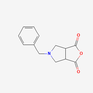 molecular formula C13H13NO3 B2828898 5-Benzyl-tetrahydro-furo[3,4-c]pyrrole-1,3-dione CAS No. 1221289-17-3; 885956-73-0