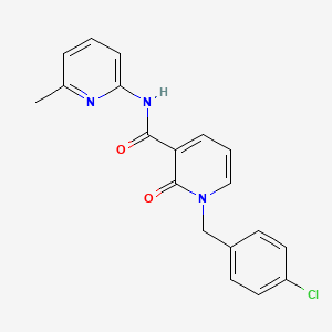 molecular formula C19H16ClN3O2 B2828899 1-(4-chlorobenzyl)-N-(6-methylpyridin-2-yl)-2-oxo-1,2-dihydropyridine-3-carboxamide CAS No. 923678-32-4