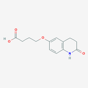 4-[(2-Oxo-1,2,3,4-tetrahydroquinolin-6-yl)oxy]butanoic acid