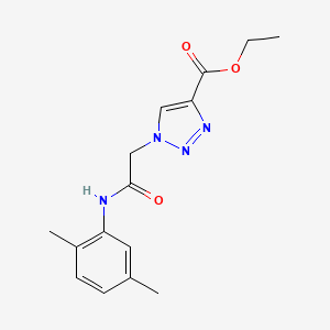molecular formula C15H18N4O3 B2828915 ethyl 1-{[(2,5-dimethylphenyl)carbamoyl]methyl}-1H-1,2,3-triazole-4-carboxylate CAS No. 902564-72-1