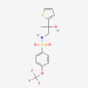 N-(2-hydroxy-2-(thiophen-2-yl)propyl)-4-(trifluoromethoxy)benzenesulfonamide