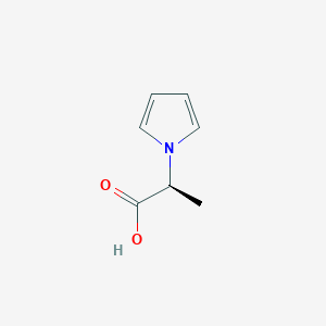molecular formula C7H9NO2 B2828931 (2S)-2-(1H-Pyrrol-1-YL)propanoic acid CAS No. 116838-52-9