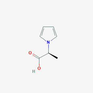 molecular formula C7H9NO2 B2828931 (2S)-2-(1H-吡咯-1-基)丙酸 CAS No. 116838-52-9